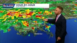 Heavy rain could disrupt weekend plans along the Gulf Coast. Localized flooding possible.