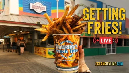 Thrasher's Fries on Ocean City Boardwalk