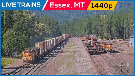 Railcam at Essex, Montana